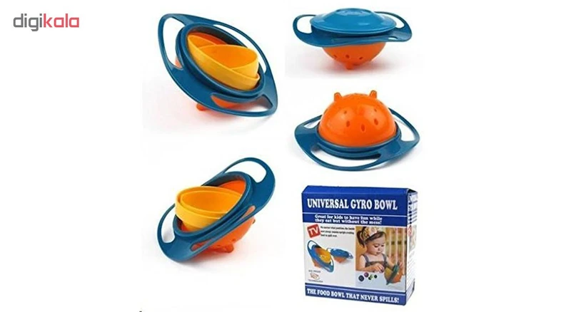 عکس شماره 9 : ظرف غذای کودک مدل universal gyro bowl 360