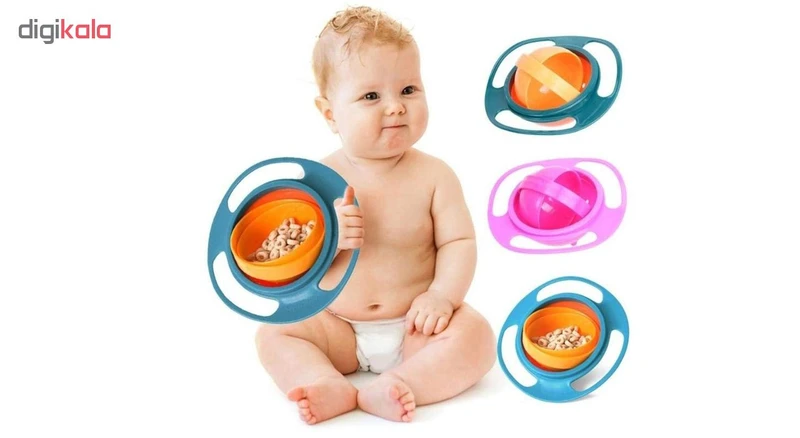 عکس شماره 10 : ظرف غذای کودک مدل universal gyro bowl 360