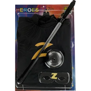 ست لباس و ماسک کودک مدل Zorro