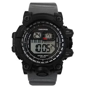 ساعت مچی دیجیتال مدل تک زمانه کرنوگراف بند پیو کد EM3