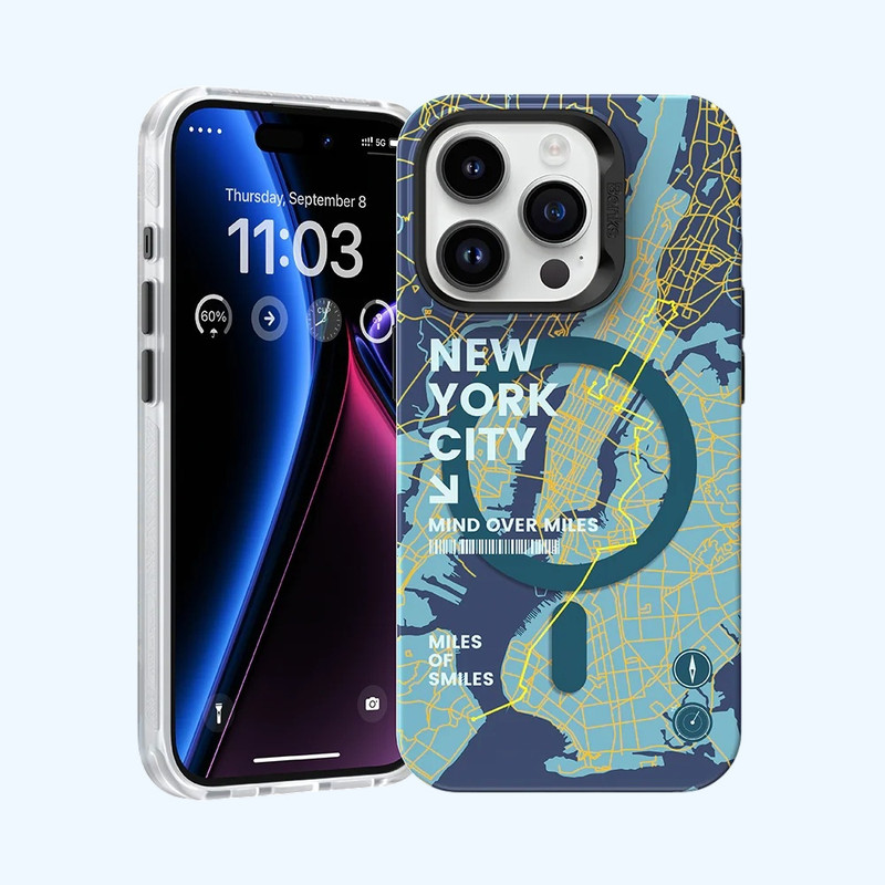کاور بنکس مدل MagClap New York مناسب برای گوشی موبایل اپل iPhone 15 Pro Max