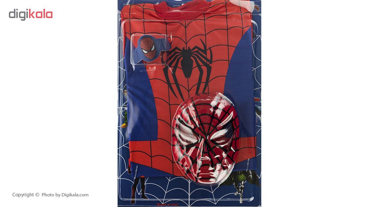 ست لباس و ماسک کودک مدل Spider Man
