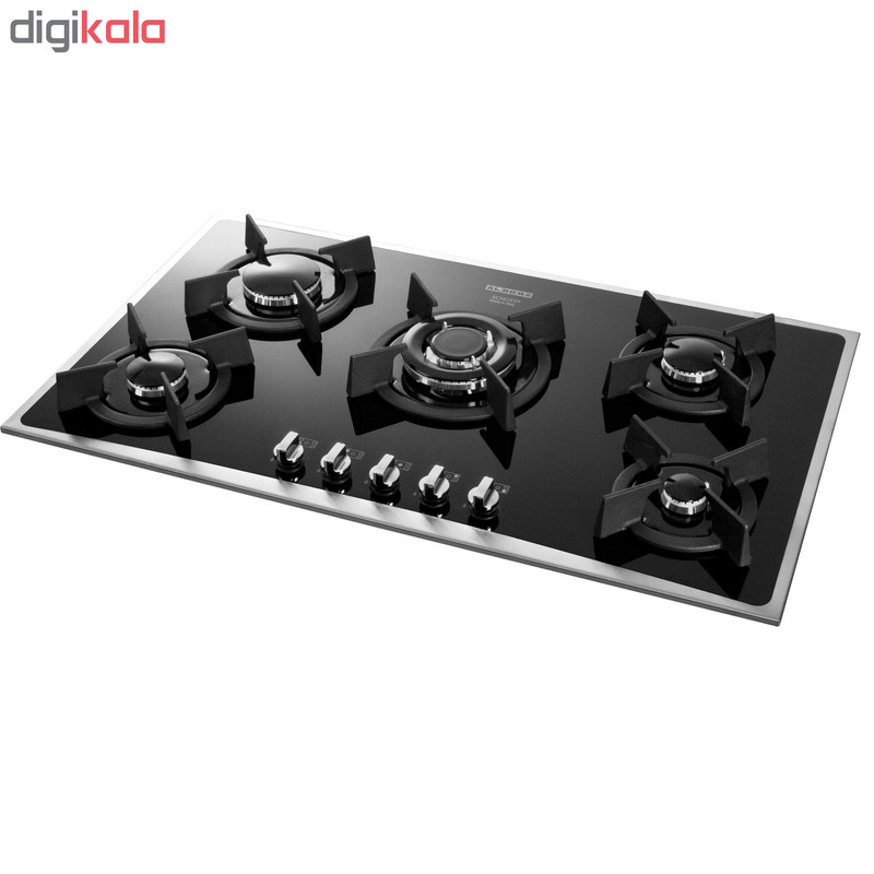 اجاق گاز صفحه‌ای پنج شعله استیل البرز مدل G-5904 S