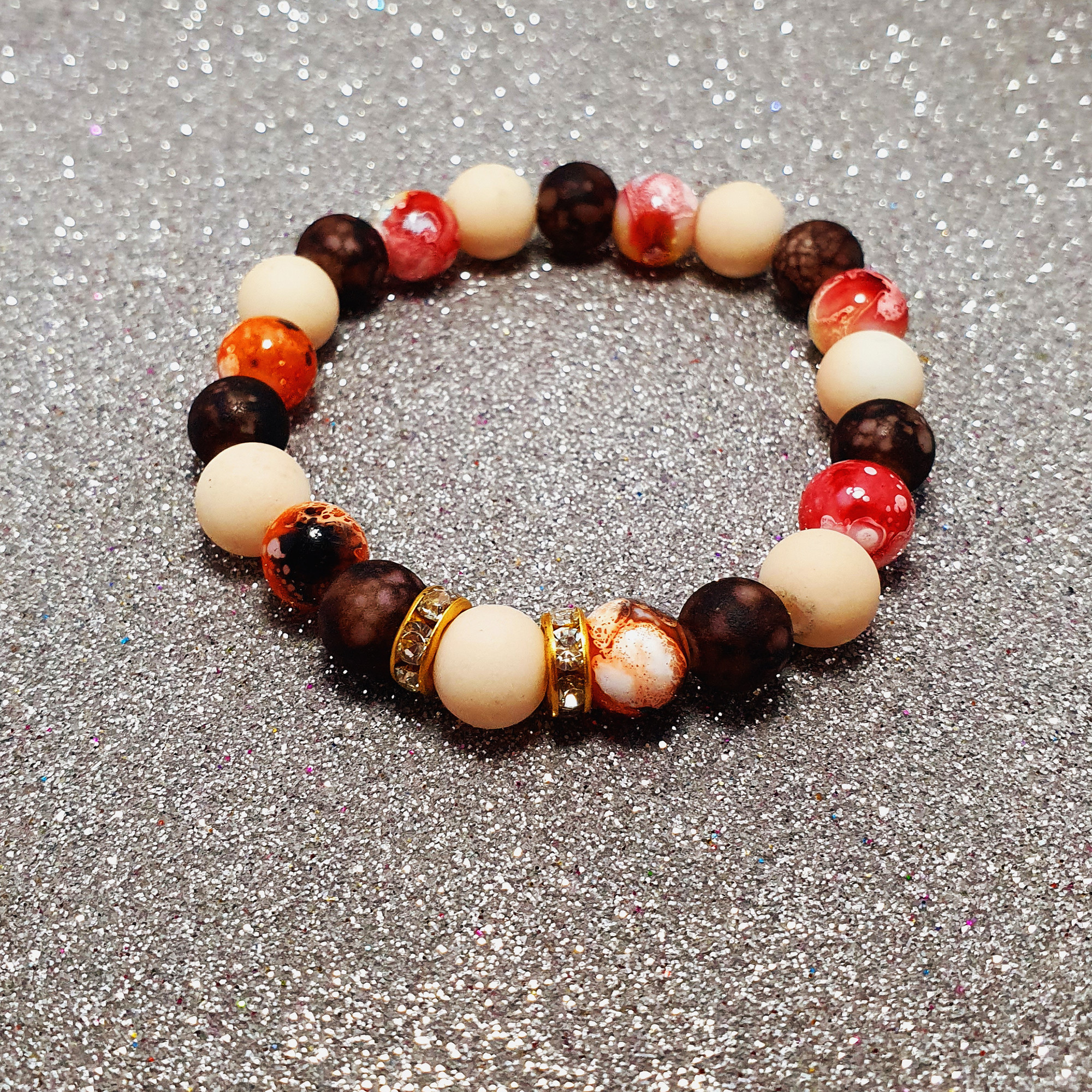 دستبند زنانه مدل مهره ای 588