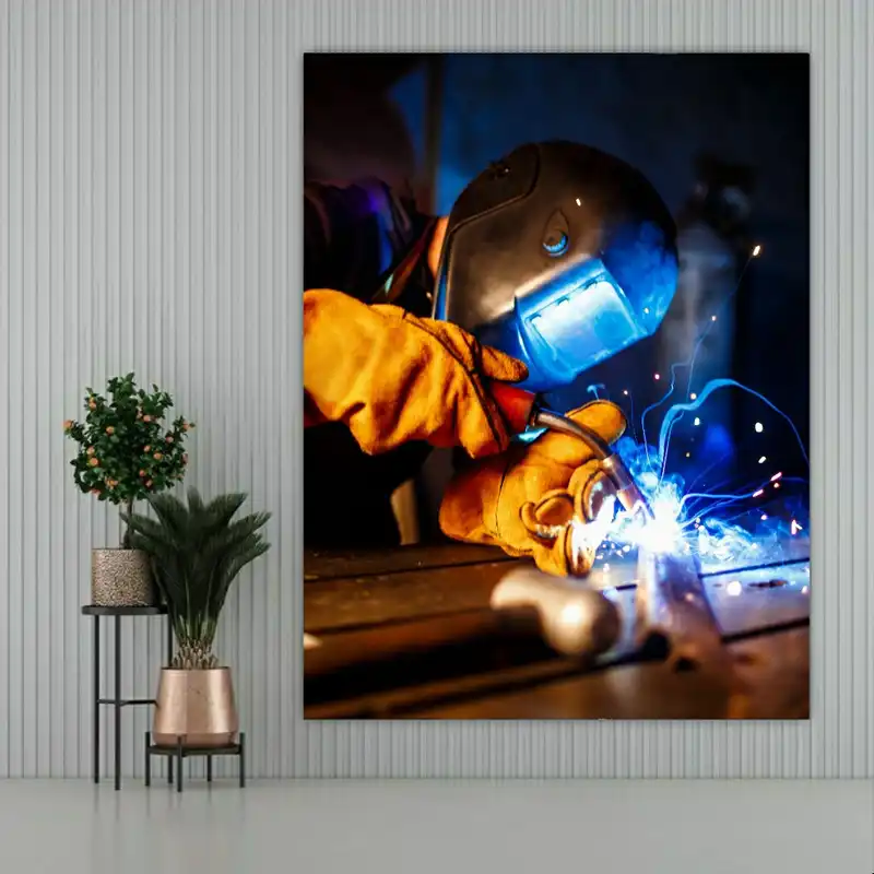 پوستر دیواری طرح مهندسی ساختمان مدل جوشکاری کد SDP2711