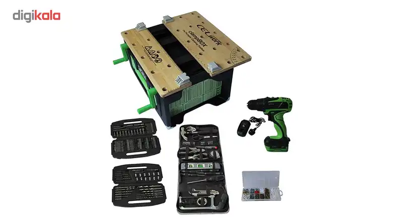 مجموعه میز و ابزار کارگاهی قابل حمل سل مدل WQ1