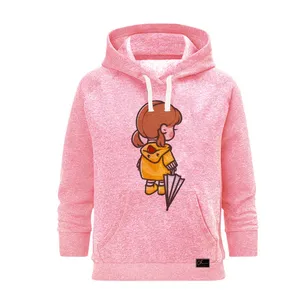 هودی زنانه مدل چتر و دختر کد J22 رنگ صورتی