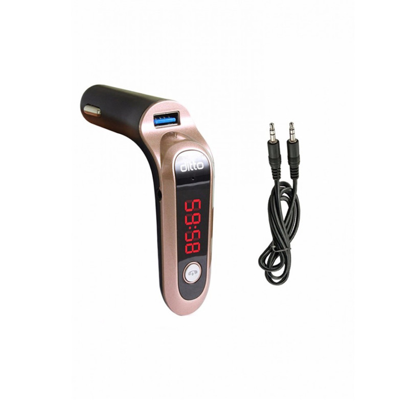 پخش کنند اف ام خودرو مدل DO-C7 به همراه کابل AUX مشکی