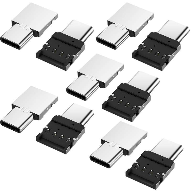 مبدل USB به USB-C کد OTG AC-1002 بسته 10 عددی