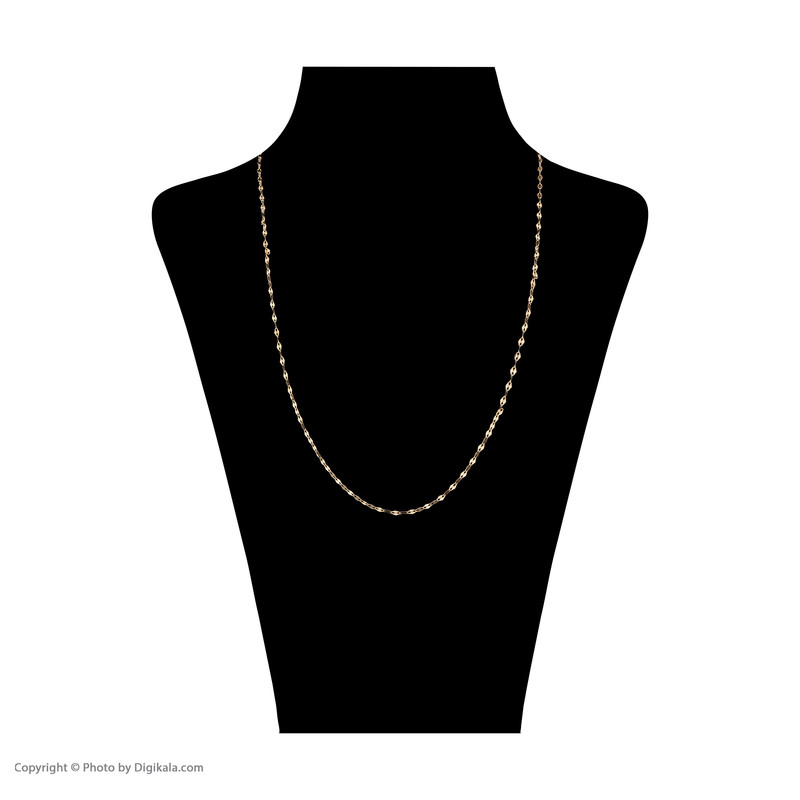 زنجیر طلا 18 عیار زنانه میو گلد طرح پولکی مدل NC1217 زنجیر طلا 18 عیار زنانه میو گلد طرح پولکی مدل NC1217