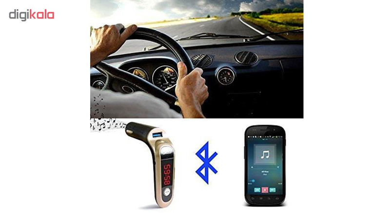 پخش کنند اف ام خودرو مدل DO-C7 به همراه کابل AUX مشکی