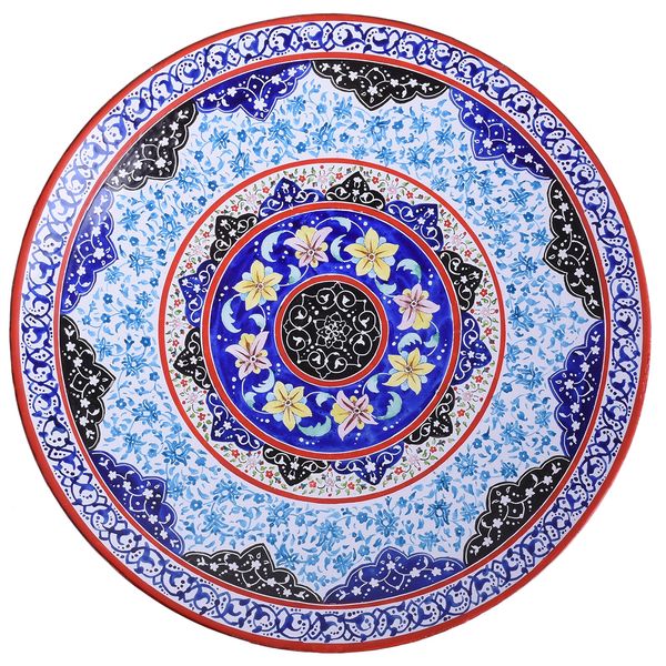 بشقاب مسی میناکاری اثر لطیفیان طرح نرگس شب مدل 00-19 قطر 25 سانتیمتر بشقاب مسی میناکاری اثر لطیفیان طرح نرگس شب مدل 00-19 قطر 25 سانتیمتر