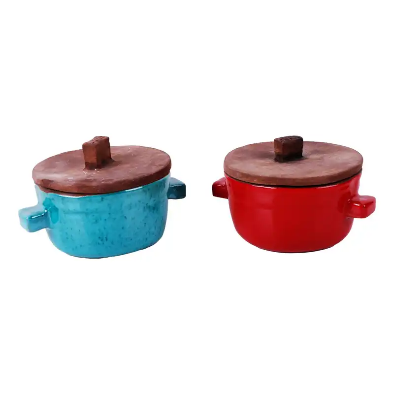 ظرف سفالی مدل درب دار