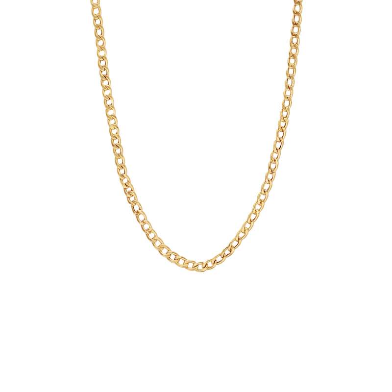 گردنبند طلا 18 عیار زنانه با زنجیر طرح کارتیه الی گالری مدل کارتیه ۸۰ پفکی