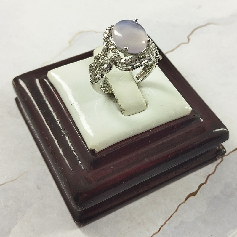 انگشتر نقره زنانه سلین کالا مدل عقیق کبود کد 62