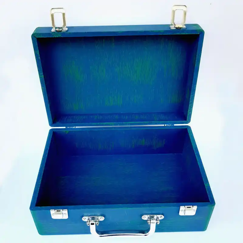 جعبه هدیه چوبی مدل چمدان طرح شازده کوچولو کد WS38