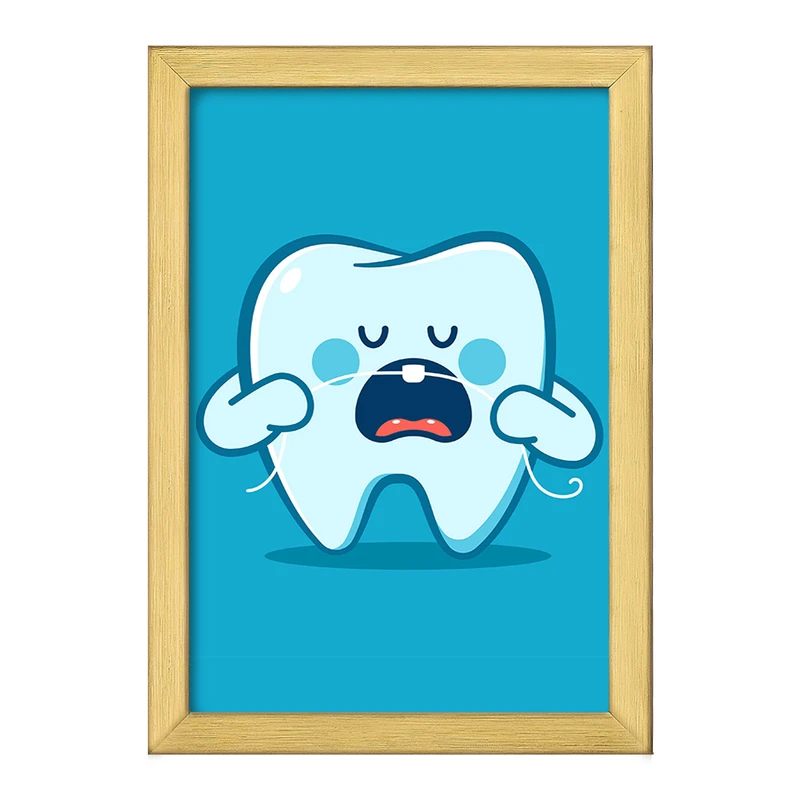 تابلو خندالو طرح دندان و دندان پزشکی کودکانه کد 36763