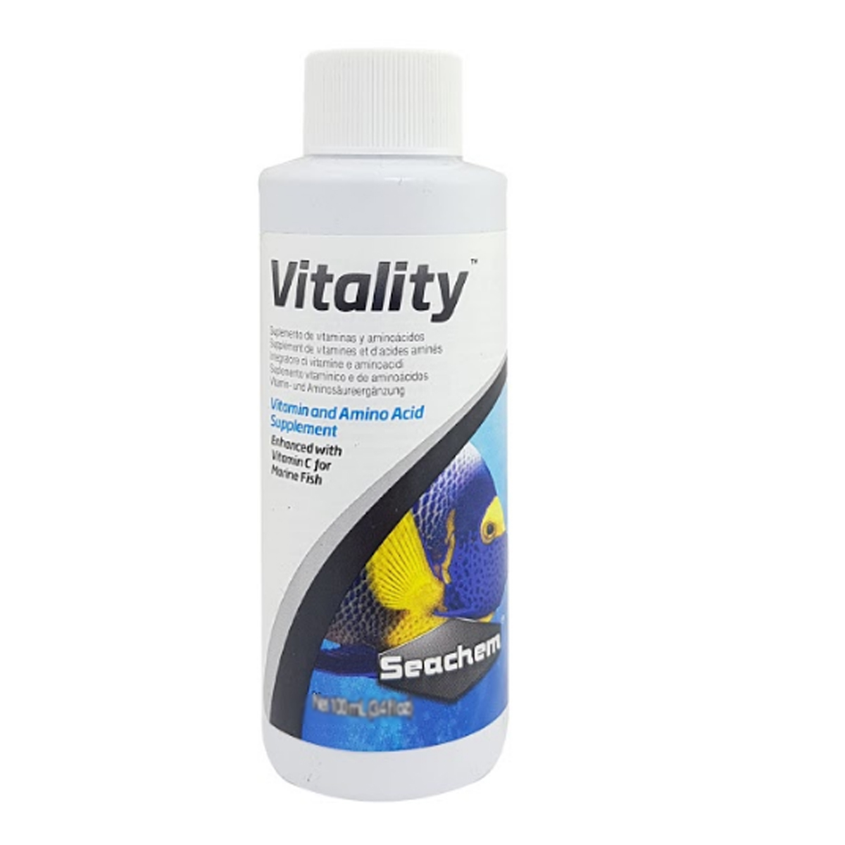 محلول مولتی ویتامین آبزیان سیچم کد 3241a مدل Seachem vitality حجم 50 میلی لیتر
