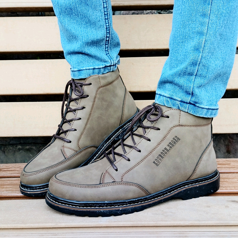 نیم بوت مردانه مدل آریا کد P.t رنگ صدری