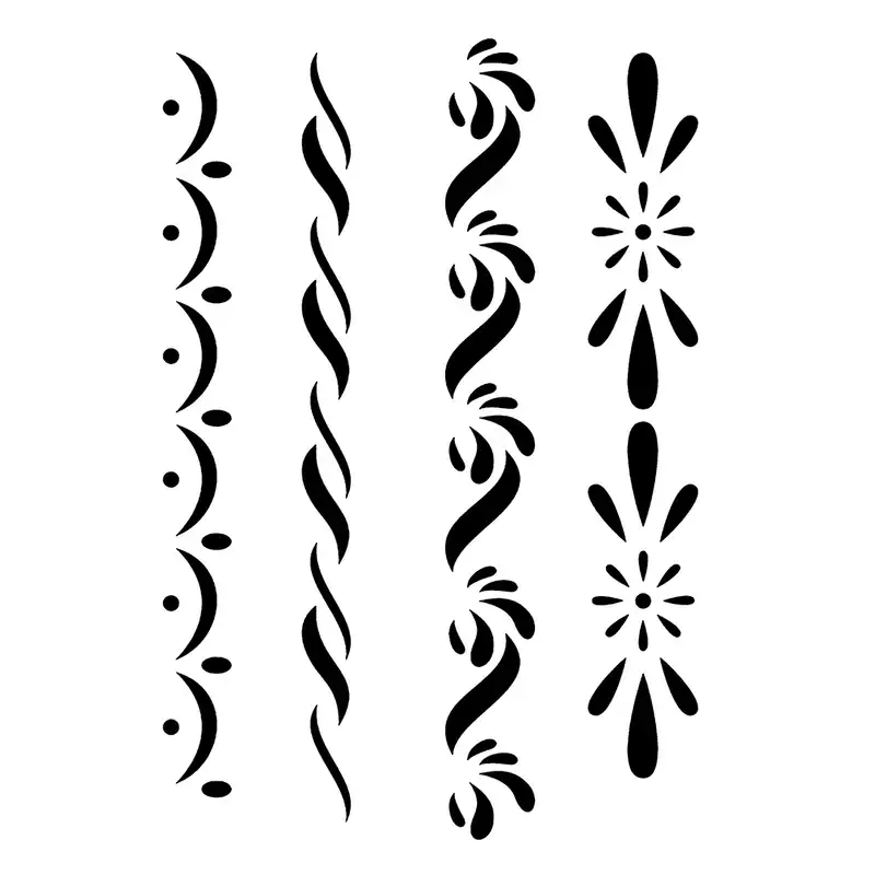 شابلون باتیس آرت طرح حاشیه کد 50-435