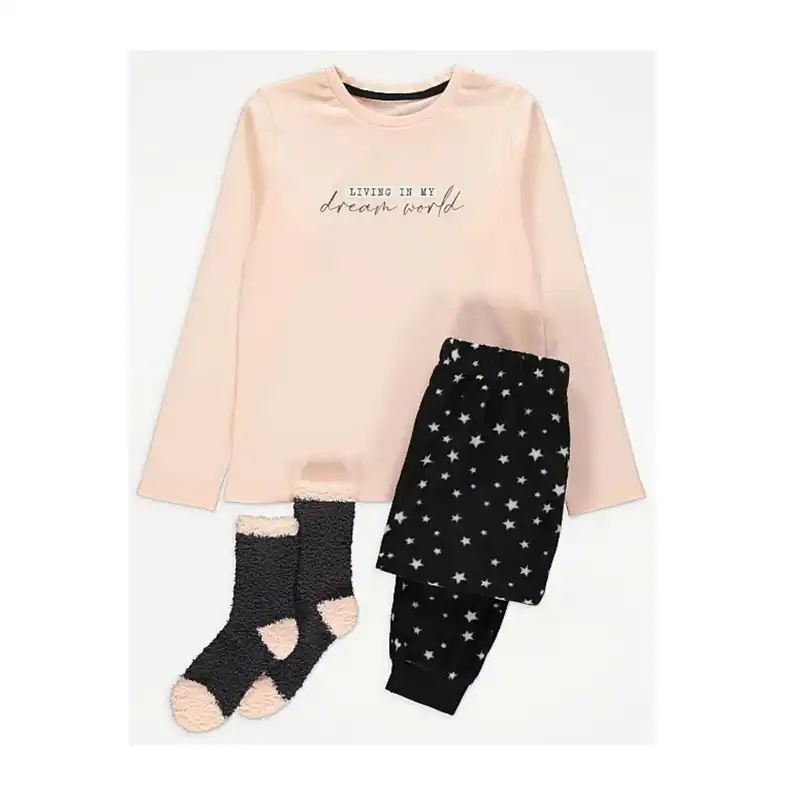 ست 3 تکه لباس دخترانه جورج مدل  living in my dreem