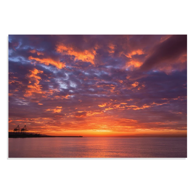 پوستر طرح غروب آفتاب آسمان دریا Sunset Sea Skyمدل NV0878