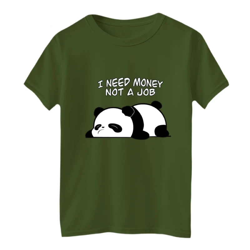 تی‌شرت لانگ آستین کوتاه بچگانه مدل پاندا خواب