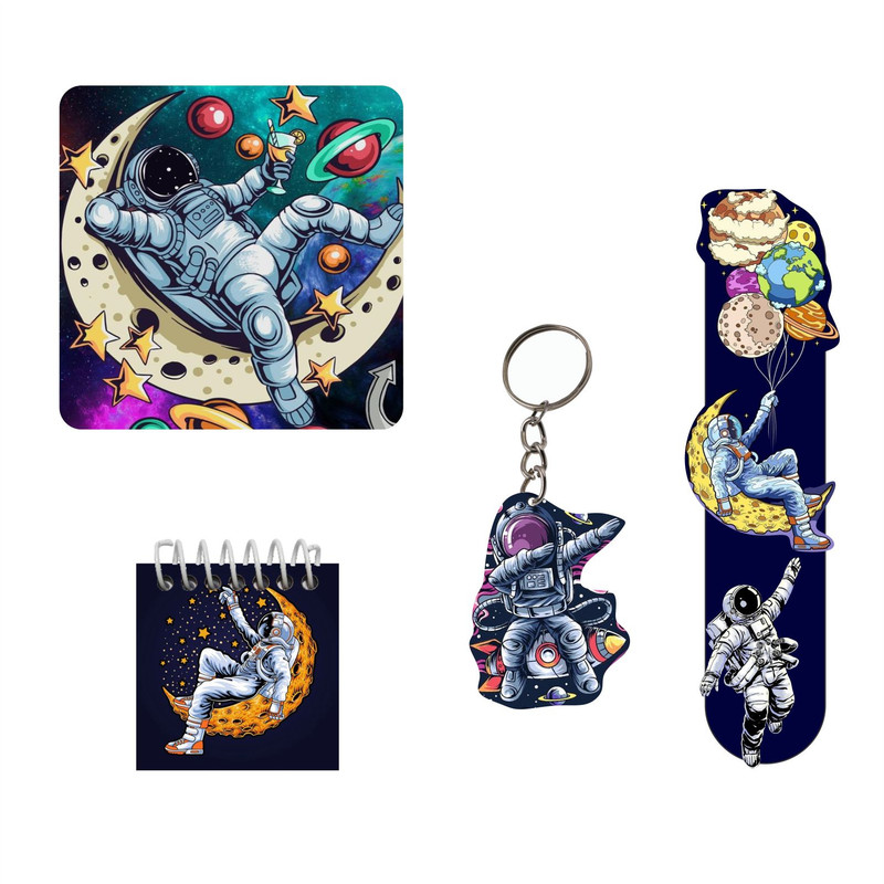 بسته لوازم التحریر مدل فضانورد فانتزی مجموعه 4 عددی بسته لوازم التحریر مدل فضانورد فانتزی مجموعه 4 عددی