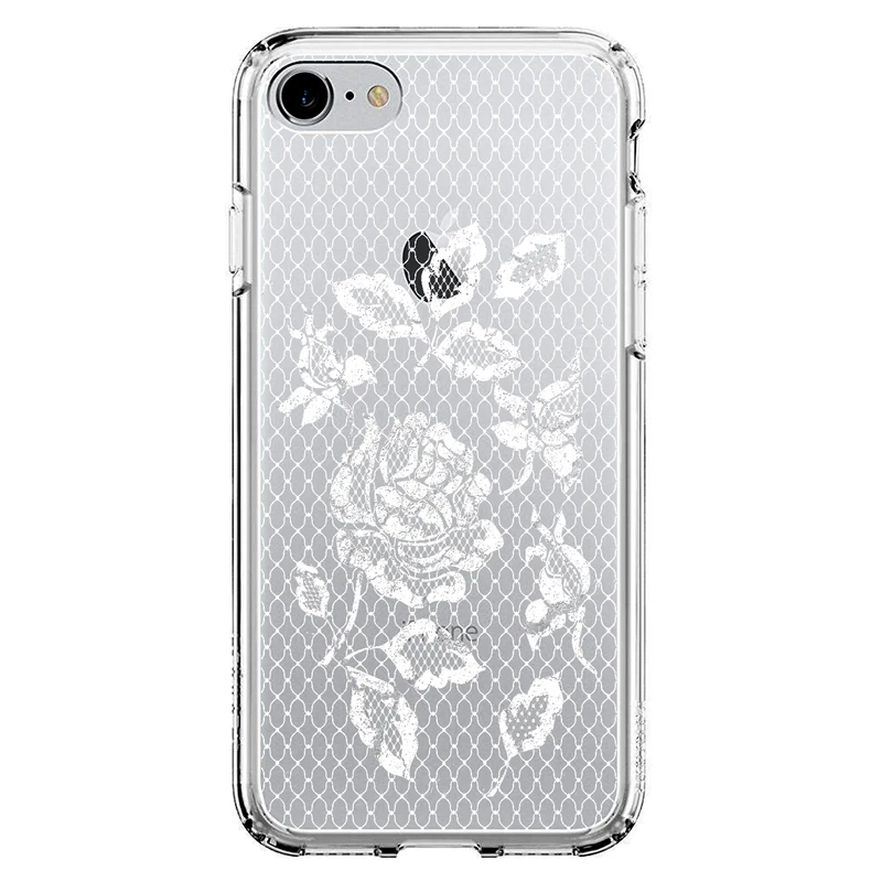 کاور مگافون طرح گل مدل C43-W مناسب برای گوشی موبایل اپل Iphone 8