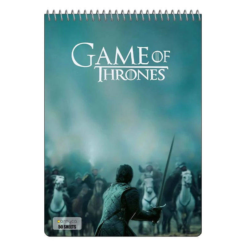 دفتر نقاشی 50 برگ سیمی کارنیکا طرح بازی تاج و تخت Game of Thrones کد 88712
