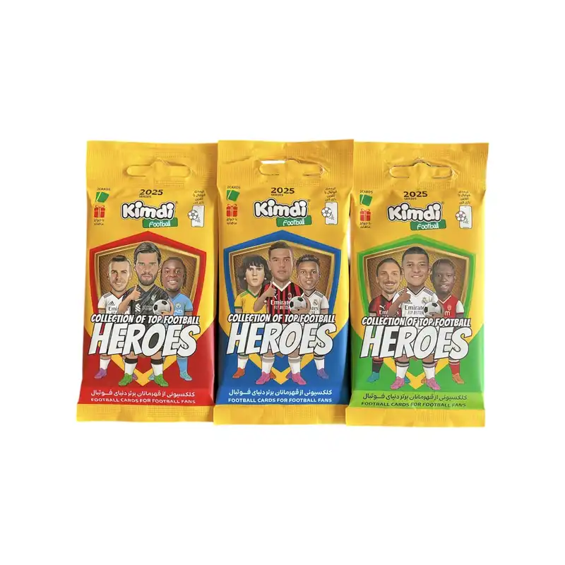 اسباب بازی شانسی کیمدی مدل فوتبالی 2025 بسته 3 عددی