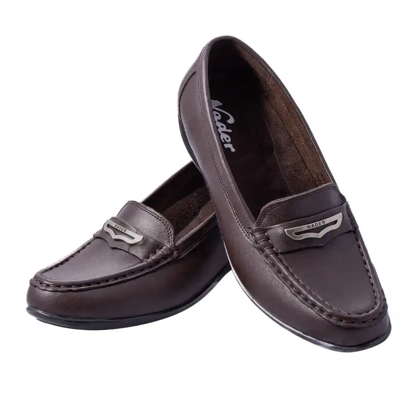 کفش طبی زنانه نادر مدل نیوشا ساعتی کد 612 رنگ قهوه ای