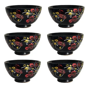 کاسه سفالی مدل ماست خوری کد SGH بسته 6 عددی