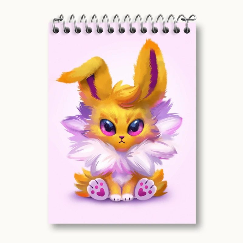 دفتر یادداشت 50 برگ خندالو مدل تندرز انیمه پوکمون کد 17299