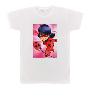 تی شرت بچگانه پرمانه طرح دختر کفشدوزکی کد pmt.5243