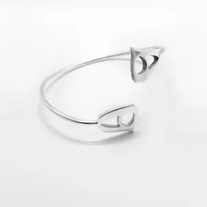 دستبند نقره زنانه مدل نیمایی کد MA