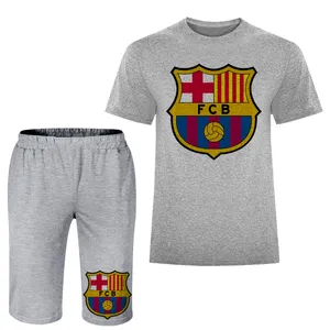 ست تی شرت و شلوارک مردانه مدل بارسلونا A49