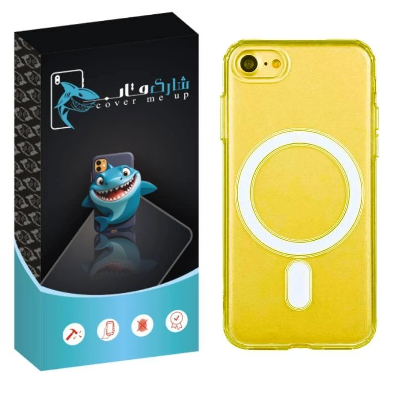 کاور شارک قاب مدل مگ سیف طرح ژله ای مناسب برای گوشی موبایل اپل iPhone 7 / 8 /SE 2020 /SE 2022