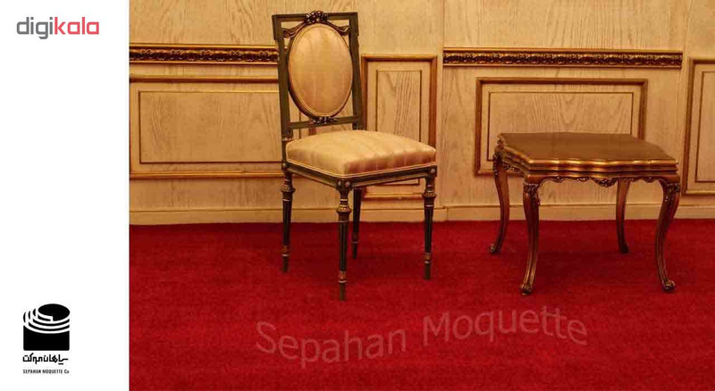 موکت سپاهان موکت طرح تافتینگ کات پایل قرمز کد 083