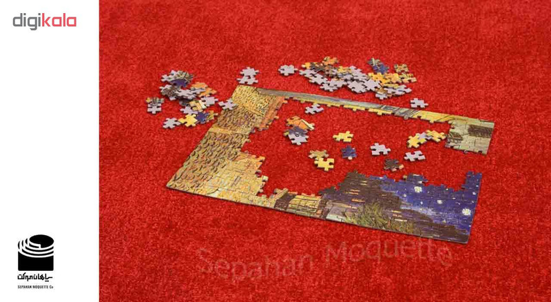 موکت سپاهان موکت طرح تافتینگ کات پایل قرمز کد 083