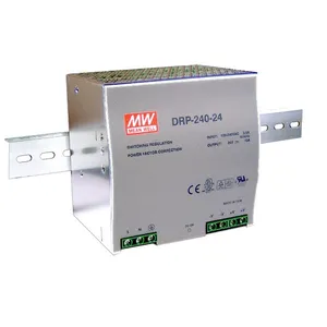منبع تغذیه 24 ولت 10 آمپر مینول مدل DRP-240-24