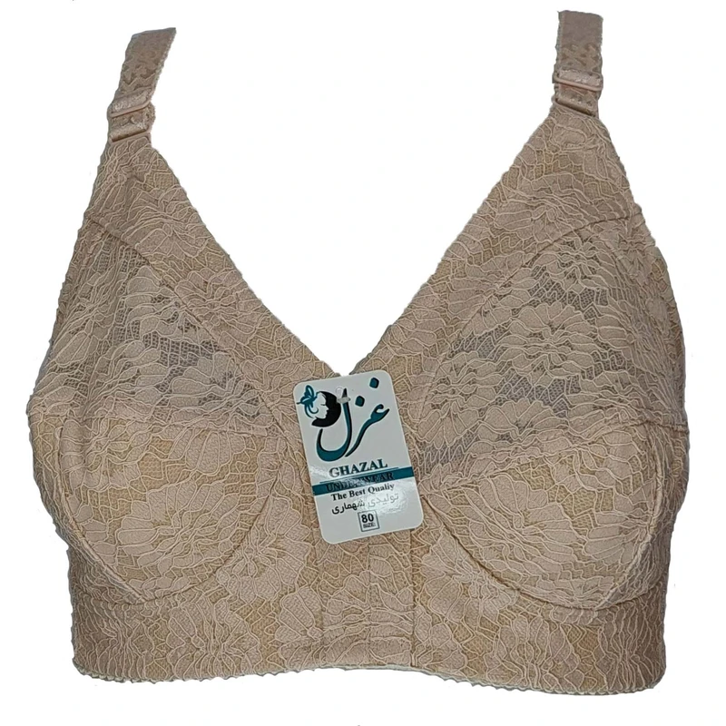 سوتین زنانه غزل مدل دانتل زیر نخ دور بسته کد 852