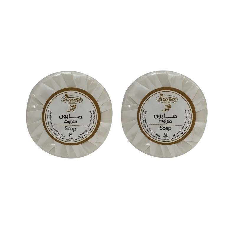 صابون شستشو طراوت مدل هتلی وزن 12 گرم بسته 2 عددی