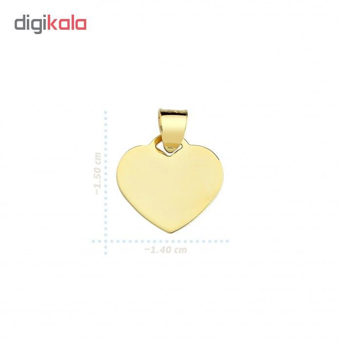 آویز گردنبند طلا 18 عیار نیکان زر مدل GM124 - - 5