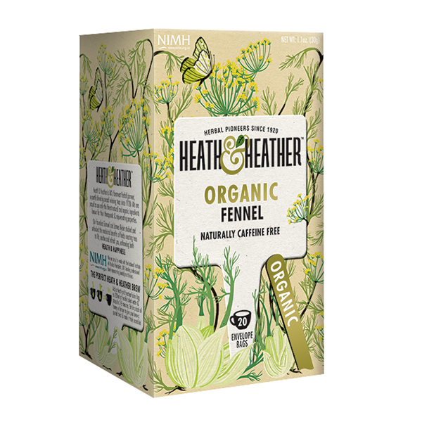 دمنوش رازیانه هیت و هیتر مدل Organic Fennel مقدار 20عددی
