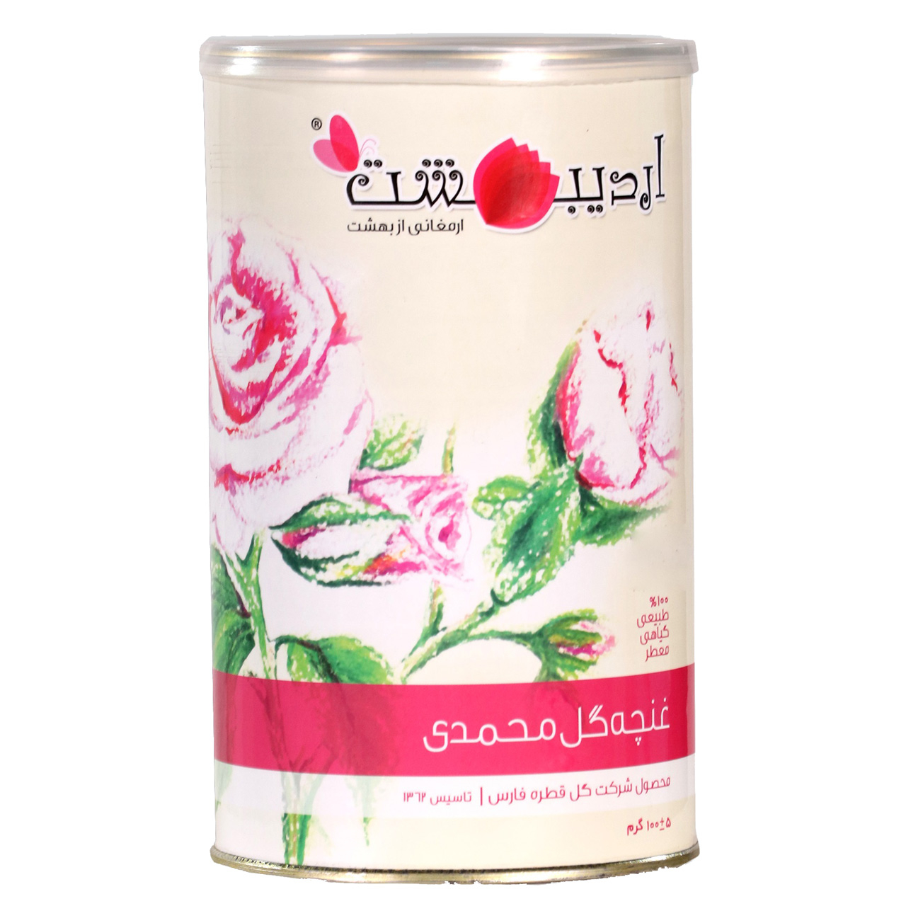 دمنوش غنچه گل محمدی اردیبهشت مقدار 100 گرم