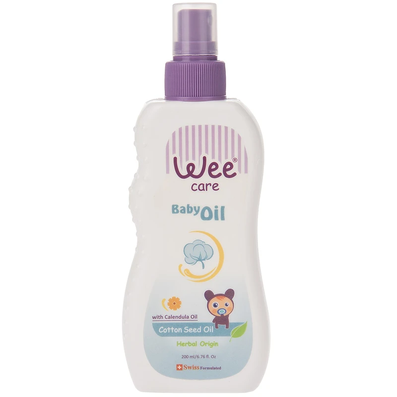 روغن بچه وی مدل Cotton Seed Oil حجم 200 میلی لیتر