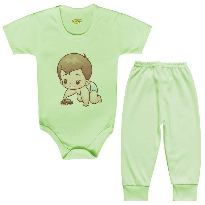 ست بادی و شلوار نوزادی کارانس مدل BSTG-3094