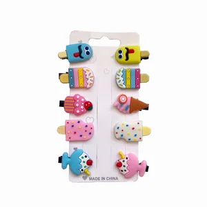 گیره مو دخترانه مدل icecup02 بسته 10 عددی