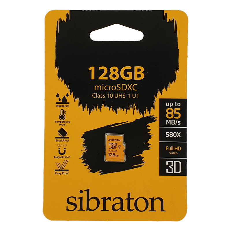 کارت حافظه  microSDHC سیبراتون کلاس 10 استاندارد UHS-I U1 سرعت 85MBps ظرفیت 128 گیگابایت